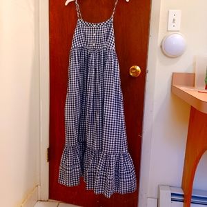 Checkerboard long dress